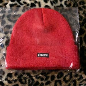 Supreme mohair beanie red